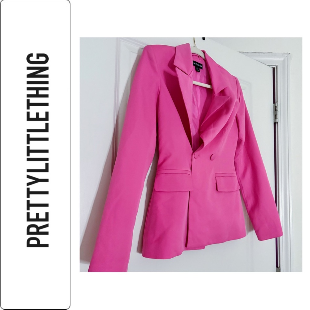 PrettyLittleThing Pink Tailored Blazer